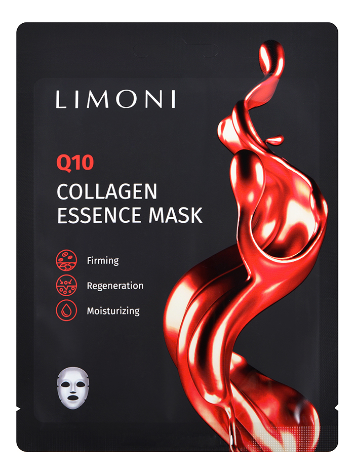 Антивозрастная маска для лица с коэнзимом и коллагеном Q10 Collagen Essence Mask: Маска 6шт
