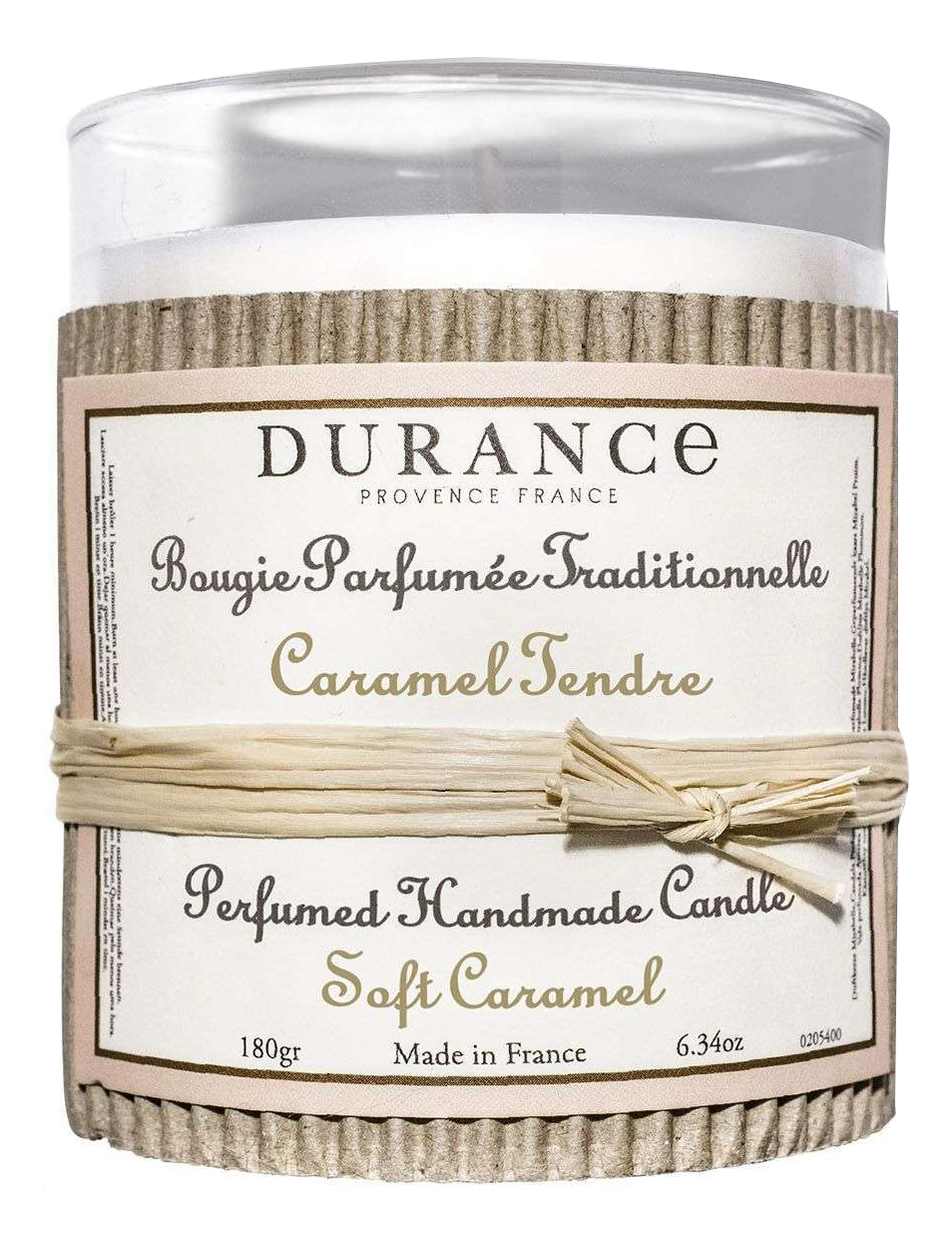 

Ароматическая свеча Bougie Parfumee Fraditionnelli Caramel Tendre 180мл (нежная карамель)