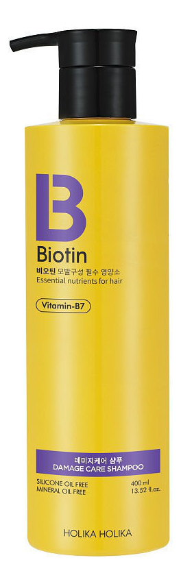 Шампунь для поврежденных волос Biotin Damage Care Shampoo 400мл шампунь для поврежденных волос biotin damage care shampoo 400мл