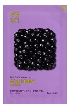 Витаминизирующая маска для лица с экстрактом ягод асаи Pure Essence Mask Sheet Acai Berry 23мл