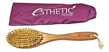 Esthetic House Щетка для сухого массажа из бука и натуральной щетины Dry Massage Brush (воск)