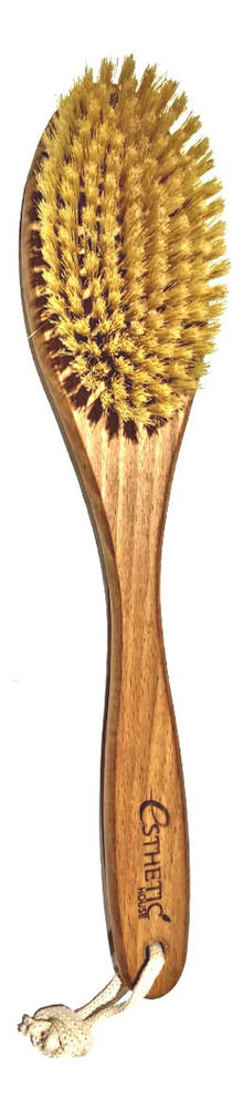 Щетка для сухого массажа из бука и натуральной щетины Dry Massage Brush (воск)