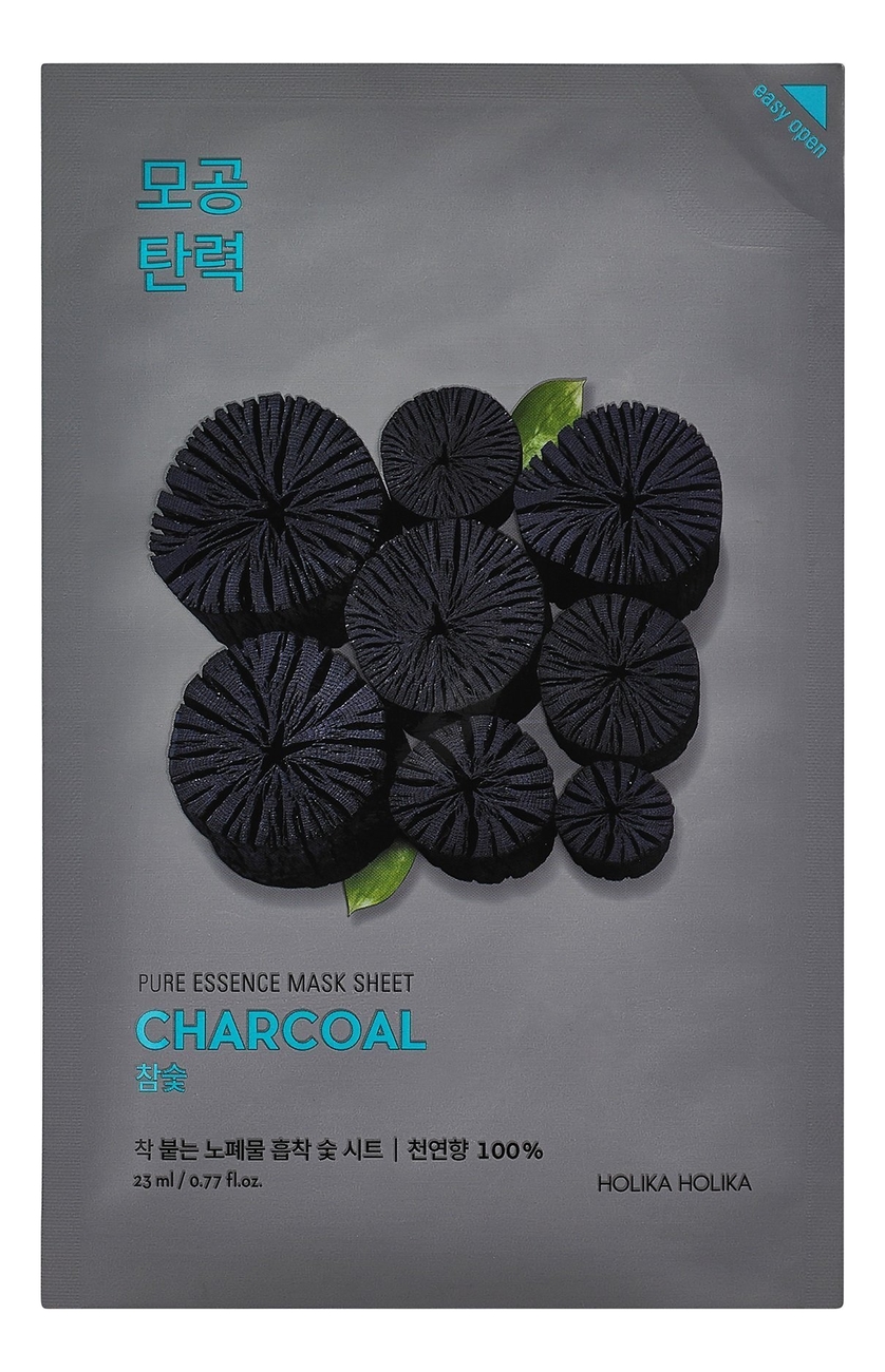 

Успокаивающая тканевая маска с углем Pure Essence Mask Sheet Charcoal 23мл: Маска 1шт, Успокаивающая тканевая маска с углем Pure Essence Mask Sheet Charcoal 23мл