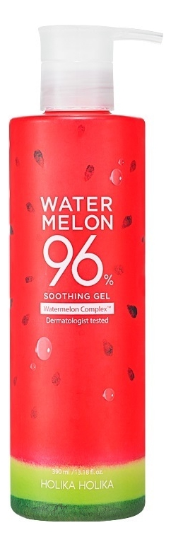 Гель для лица и тела с экстрактом арбуза Water Melon 96% Soothing Gel 390мл