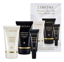Limoni Набор Premium Syn-Ake Anti-Wrinkle Care (крем д/лица 50мл + легкий крем д/лица 50мл + крем д/кожи вокруг глаз 25мл)