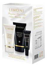 Limoni Набор Premium Syn-Ake Anti-Wrinkle Care (крем д/лица 50мл + легкий крем д/лица 50мл + крем д/кожи вокруг глаз 25мл)