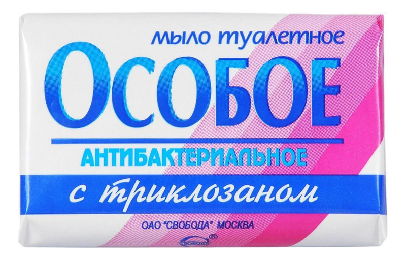 

Мыло туалетное с тpиклозаном Особое антибактериальное 100мл