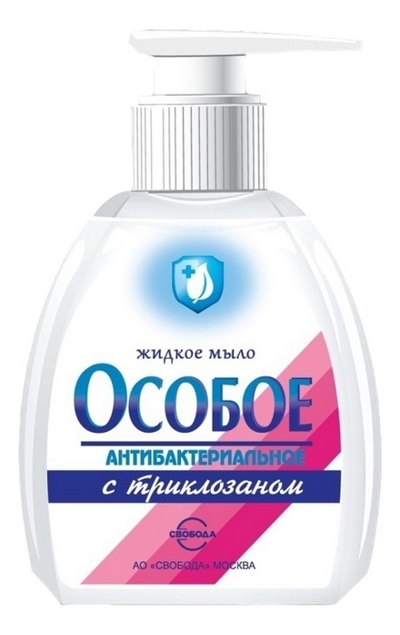 

Жидкое мыло с тpиклозаном Особое антибактериальное 300мл