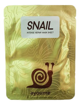 Тканевая маска для лица с муцином улитки Snail Intense Repair Mask Sheet 20мл