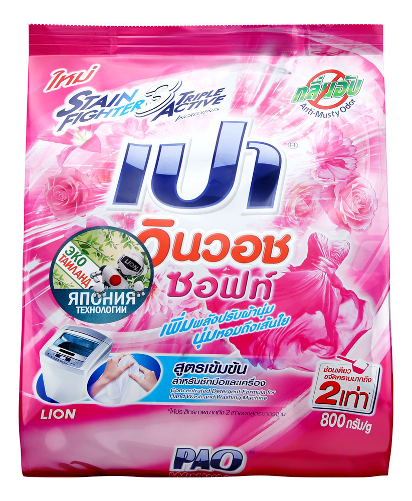 

Стиральный порошок Pao Win Wash Soft 800г