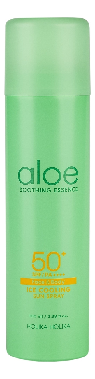 

Спрей-эссенция для лица и тела с охлаждающим эффектом Aloe Soothing Essence Face & Body Ice Cooling Sun Spray SPF50+ PA++++ 100мл