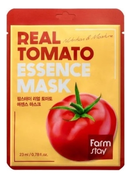 Тканевая маска для лица с экстрактом томата Real Tomato Essence Mask 23мл