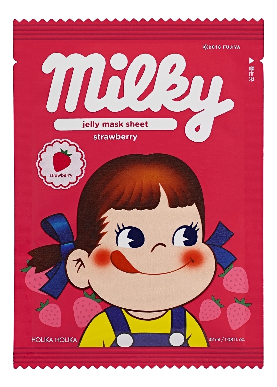 

Отшелушивающая тканевая маска для лица с клубникой Peko Jjang Jelly Mask Sheet Strawberry 32мл