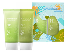 Frudia Набор солнцезащитных средств для лица SPF50+ PA++++ (гель с экстрактом зеленого винограда 50мл + крем с экстрактом авокадо 50мл)