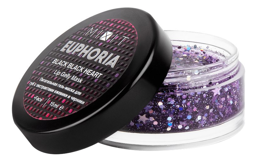 

Питательная гель-маска для губ Euphoria Black Black Heart Lip Gelly Mask 15мл