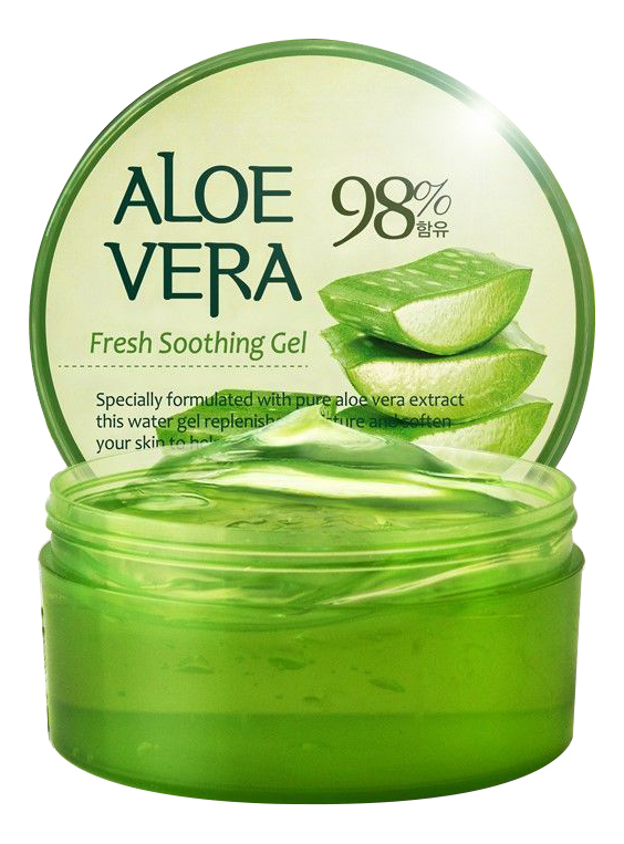 Смягчающий гель для лица и тела с экстрактом алоэ вера 98% Aloe Vera Fresh Soothing Gel: Гель 300мл