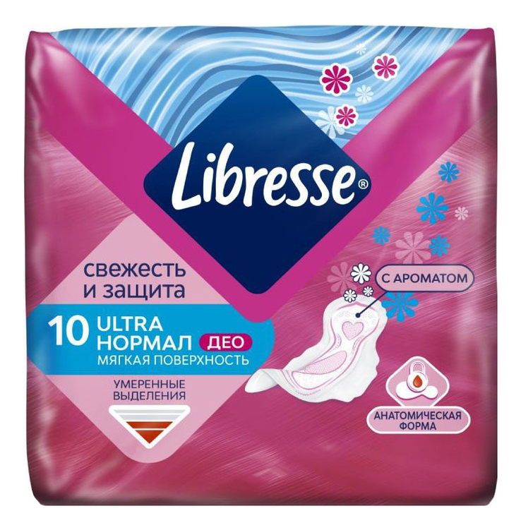 

Прокладки гигиенические Ultra Normal Deo: Прокладки 10шт, Прокладки гигиенические Ultra Normal Deo