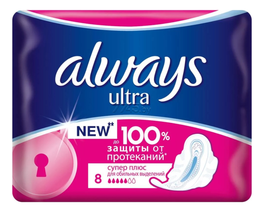

Прокладки гигиенические Ultra Super Plus 8шт