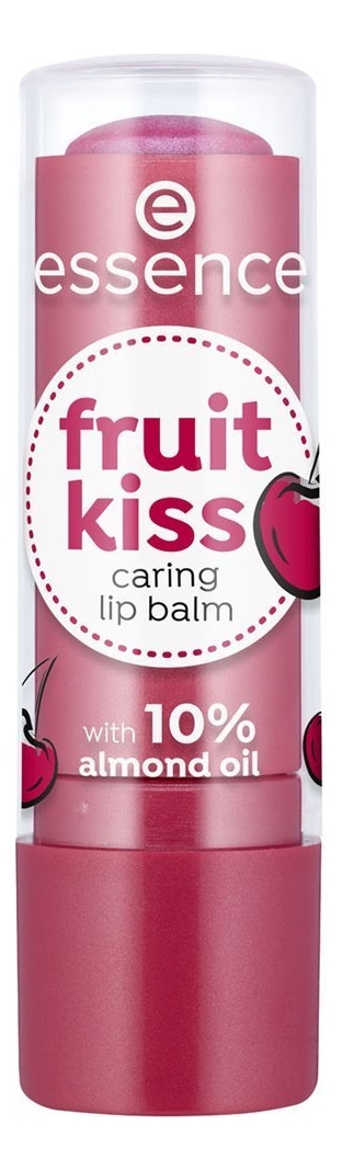 

Бальзам для губ Fruit Kiss Caring Lip Balm 4,8г: 02 Cherry Love, Бальзам для губ Fruit Kiss Caring Lip Balm 4,8г