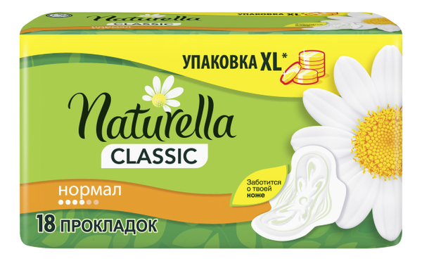 

Прокладки гигиенические Classic Normal: Прокладки 18шт, Прокладки гигиенические Classic Normal