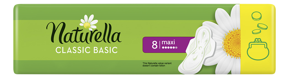 

Прокладки гигиенические Classic Basic Maxi 8шт