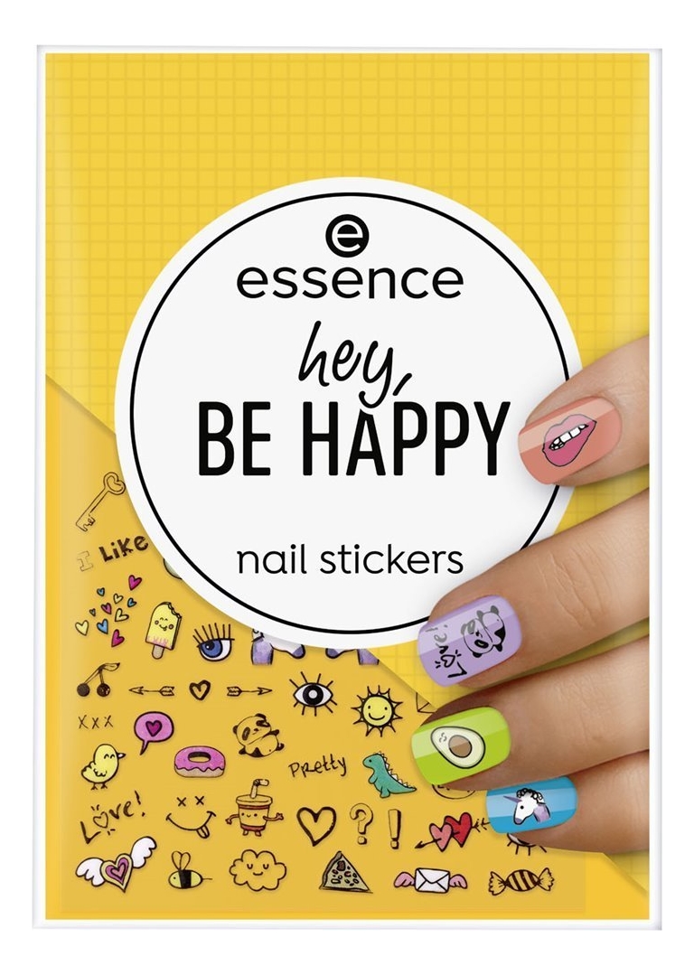 Наклейки для ногтей Nail Stickers Hey, Be Happy от Randewoo