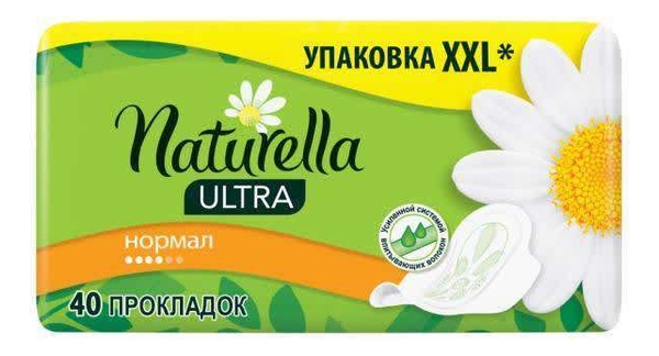 

Прокладки гигиенические Ultra Normal: Прокладки 40шт, Прокладки гигиенические Ultra Normal
