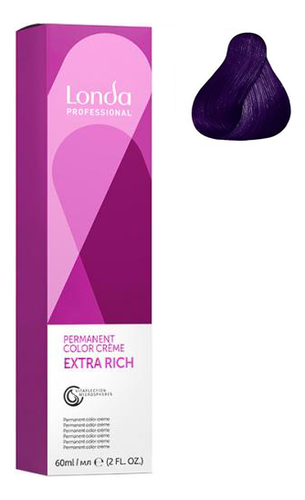 

Стойкая крем-краска для волос Permanent Color Creme Extra Rich 60мл: 0/66 Интенсивный фиолетовый микстон, Стойкая крем-краска для волос Permanent Color Creme Extra Rich 60мл
