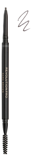 Купить Контурный карандаш для бровей со щеточкой Define & Fill Brow Pencil: Dark Brown, Контурный карандаш для бровей со щеточкой Define & Fill Brow Pencil, Revolution PRO