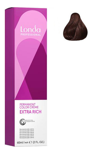 

Стойкая крем-краска для волос Permanent Color Creme Extra Rich 60мл: 5/74 Светлый шатен коричнево-медный, Стойкая крем-краска для волос Permanent Color Creme Extra Rich 60мл