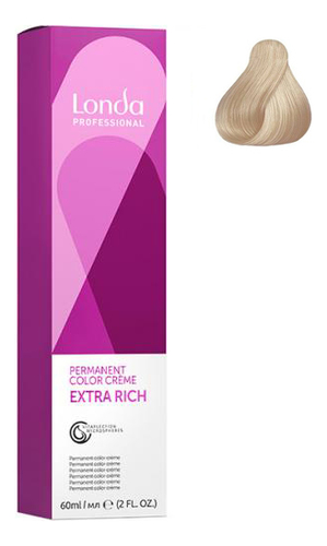 

Стойкая крем-краска для волос Permanent Color Creme Extra Rich 60мл: 12/16 Специальный блонд пепельно-фиолетовый, Стойкая крем-краска для волос Permanent Color Creme Extra Rich 60мл