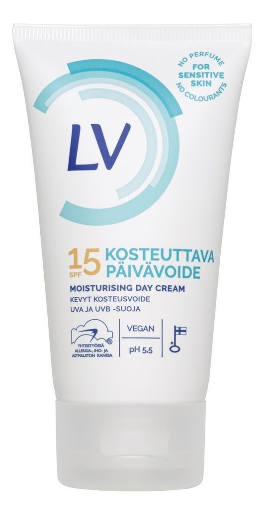 

Легкий увлажняющий дневной крем для лица Kosteuttava Paivavoide SPF15 60мл