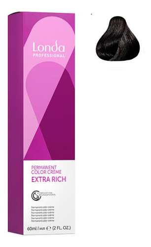 

Стойкая крем-краска для волос Permanent Color Creme Extra Rich 60мл: 4/07 Шатен натурально-коричневый, Стойкая крем-краска для волос Permanent Color Creme Extra Rich 60мл