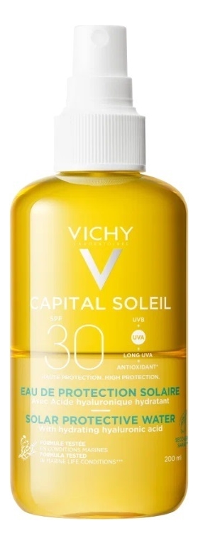 

Двухфазный солнцезащитный спрей с антиоксидантами Capital Ideal Soleil Solar Protective Water Hydrating SPF30 200мл
