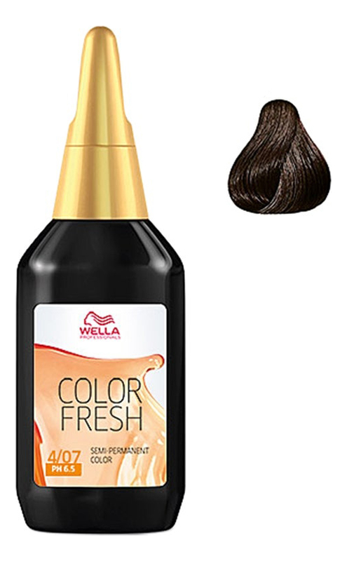 

Оттеночная краска Color Fresh 75мл: 4/07 Коричневый натуральный коричневый, Оттеночная краска Color Fresh 75мл
