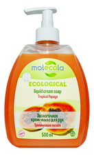 Molecola Экологичное крем-мыло для рук Тропическая папайя Ecological Liqiud Cream Soap 500мл