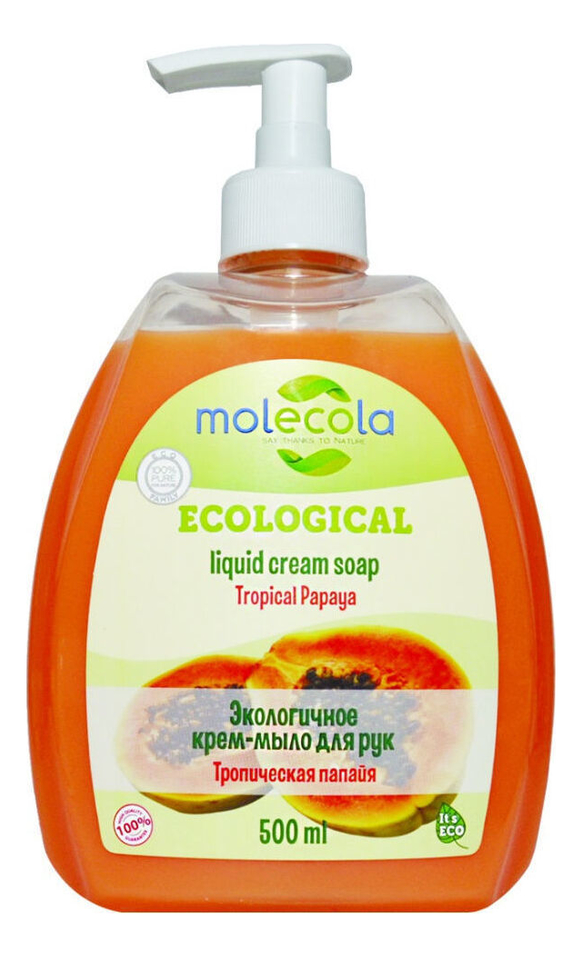 

Экологичное крем-мыло для рук Тропическая папайя Ecological Liqiud Cream Soap 500мл