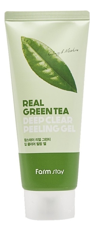 Очищающий пилинг-гель для лица с экстрактом зеленого чая Real Green Tea Deep Clear Peeling Gel 100мл крем для эксфолиации и пилинга farmstay гель для лица отшелушивающий с экстрактом зеленого чая real green tea deep clear peeling gel