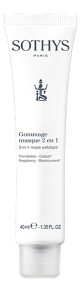 

Антиоксидантная скраб-маска для лица 2 в 1 Gommage Masque 40мл (малина, черная смородина)