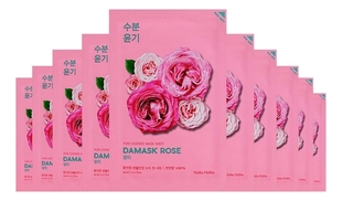 Увлажняющая тканевая маска для лица с экстрактом розы Pure Essence Mask Sheet Damask Rose 23мл