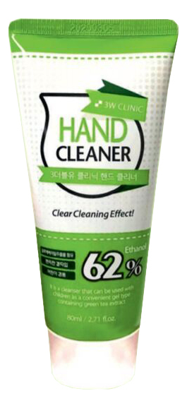 

Гель для рук с антибактериальным эффектом Hand Cleaner 62% 80мл