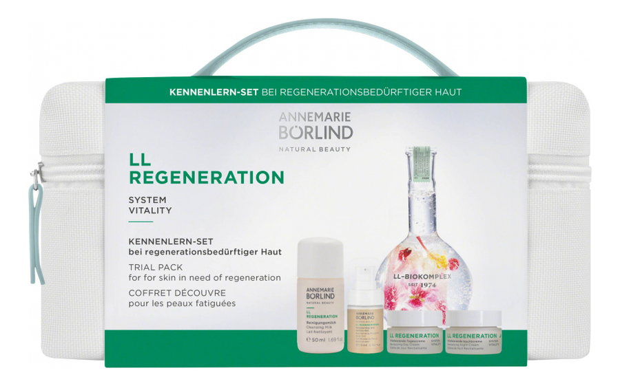 

Набор для лица LL Regeneration System Vitality (очищающее молочко 50мл + гель 15мл + дневной крем 15мл + ночной крем 15мл)