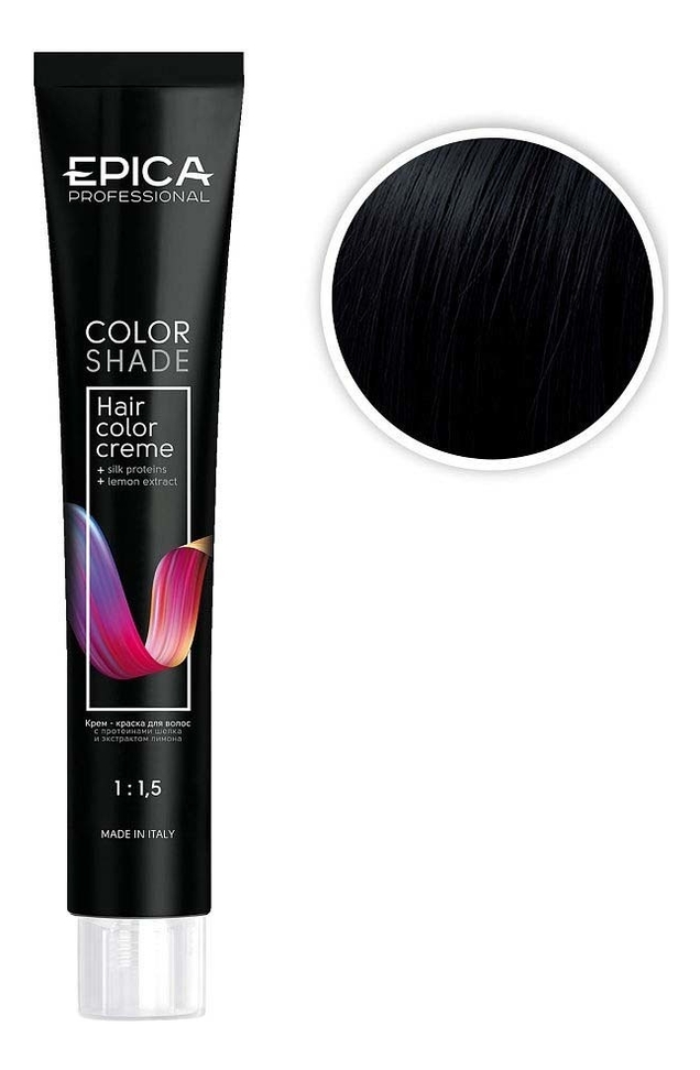 

Крем-краска для волос Color Shade 100мл: 4.17 Шатен древесный, Крем-краска для волос Color Shade 100мл