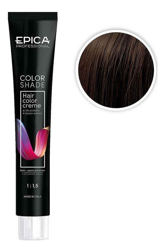 

Крем-краска для волос Color Shade 100мл: 5.00 Светлый шатен интенсивный, Крем-краска для волос Color Shade 100мл