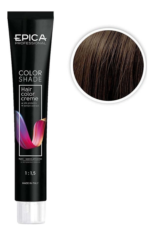 

Крем-краска для волос Color Shade 100мл: 7.00 Русый интенсивный, Крем-краска для волос Color Shade 100мл