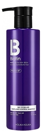 

Шампунь против перхоти и выпадения волос с биотином Biotin Hair Loss Control Shampoo 390мл