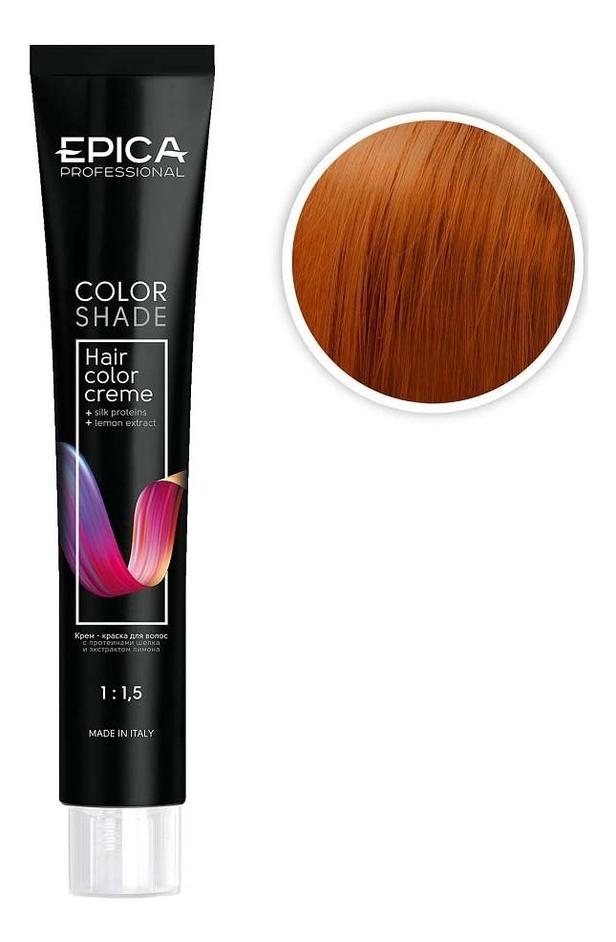 

Крем-краска для волос Color Shade 100мл: 8.44 Светло-русый интенсивный медный, Крем-краска для волос Color Shade 100мл