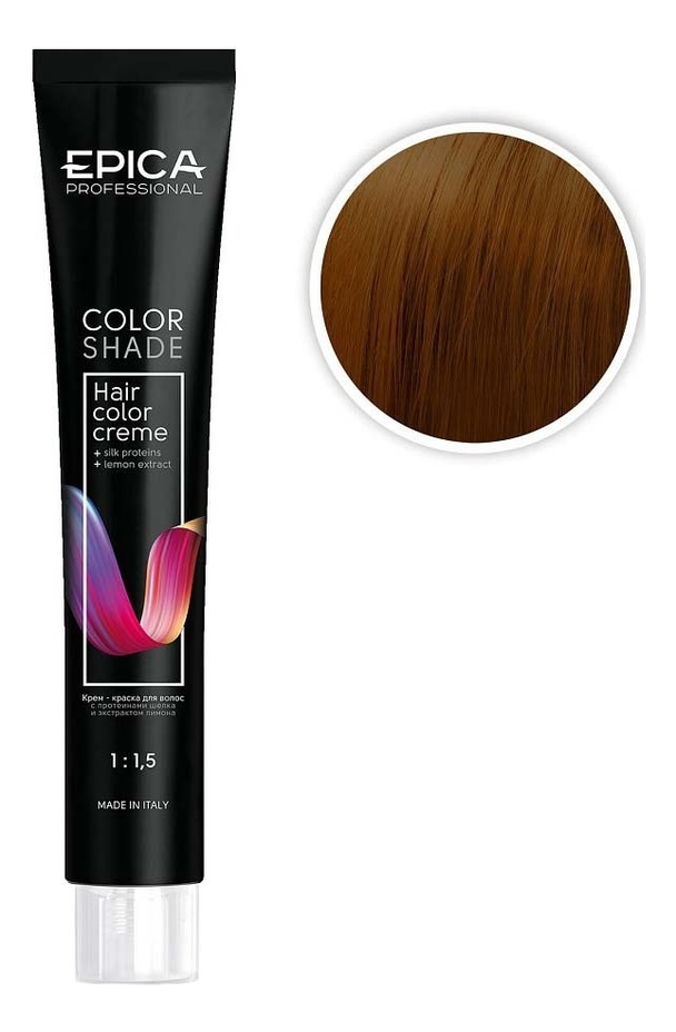 

Крем-краска для волос Color Shade 100мл: 8.45 Светло-русый медно махагоновый, Крем-краска для волос Color Shade 100мл