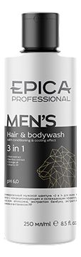 Универсальный мужской шампунь 3 в 1 Men's Hair & Body Wash