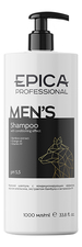 Epica Professional Шампунь для волос с маслом апельсина и экстрактом бамбука Men's Shampoo